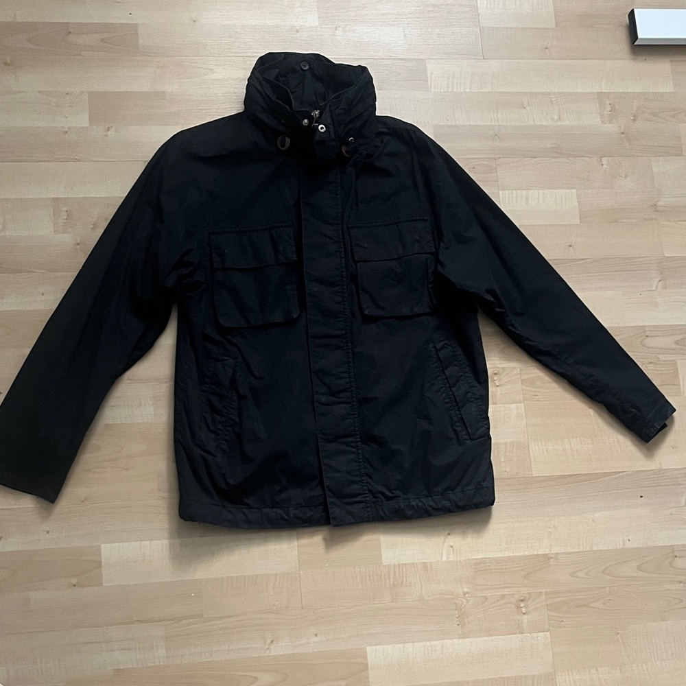 Nautica Men's Black Military Jacket